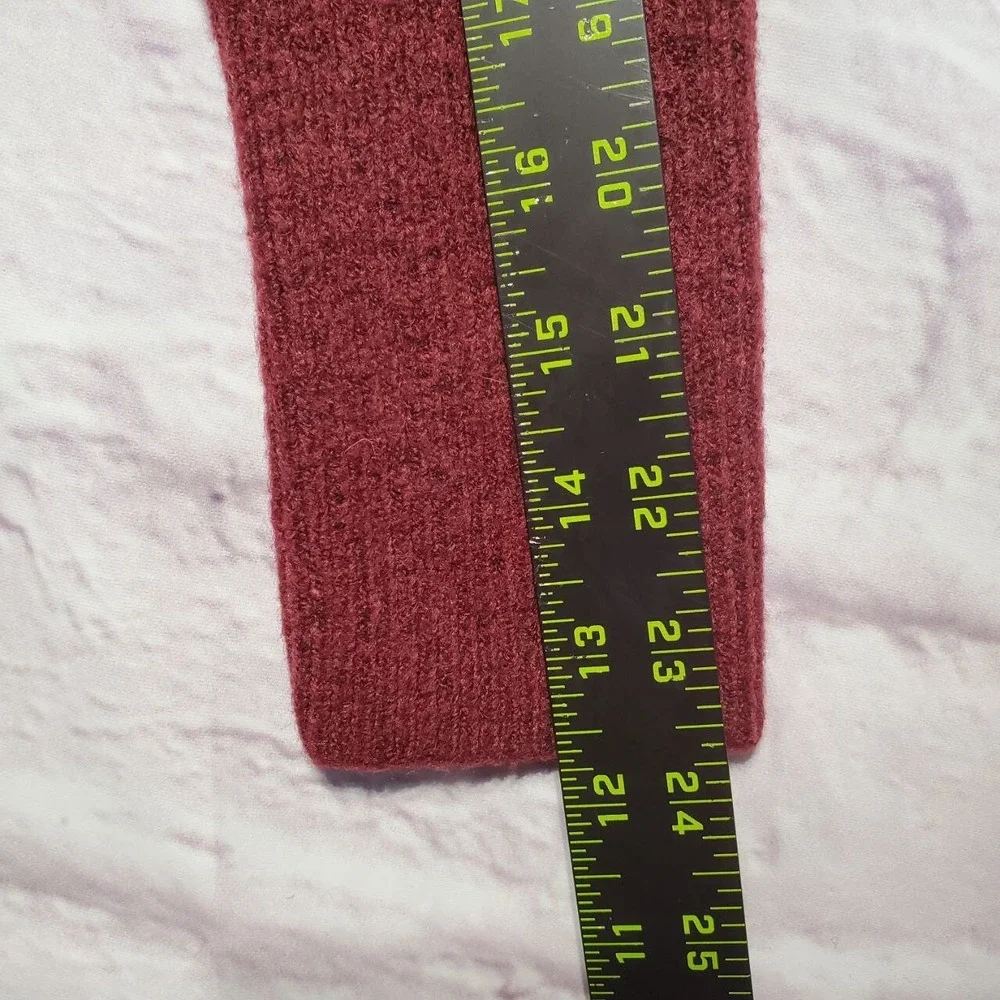 Chicos Sweater Womens Small Red Wool Blend Soft Cozy Warm Holiday Outfit Casual‎